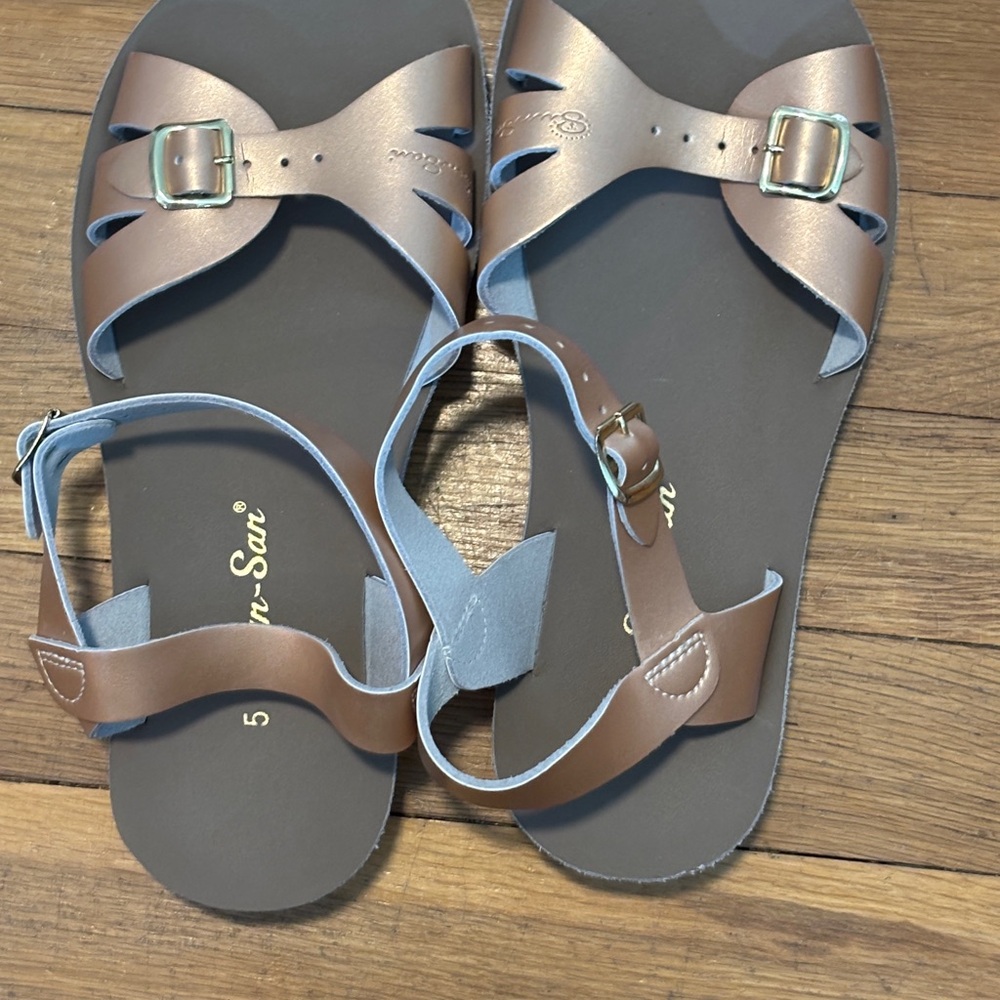 Elegant Metallic Rose Gold Sandals